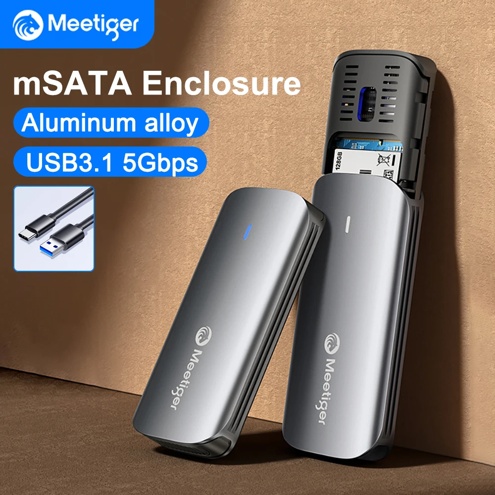 Meetiger из алюминиевого сплава Mini mSATA SSD-корпус для Type-C SSD-адаптер Внешний адаптер 5 Гбит/с для mSATA SSD для корпуса ПК
Meetiger из алюминиевого сплава Mini mSATA SSD-корпус для Type-C SSD-адаптер Внешний адаптер 5 Гбит/с для mSATA SSD для корпуса ПК