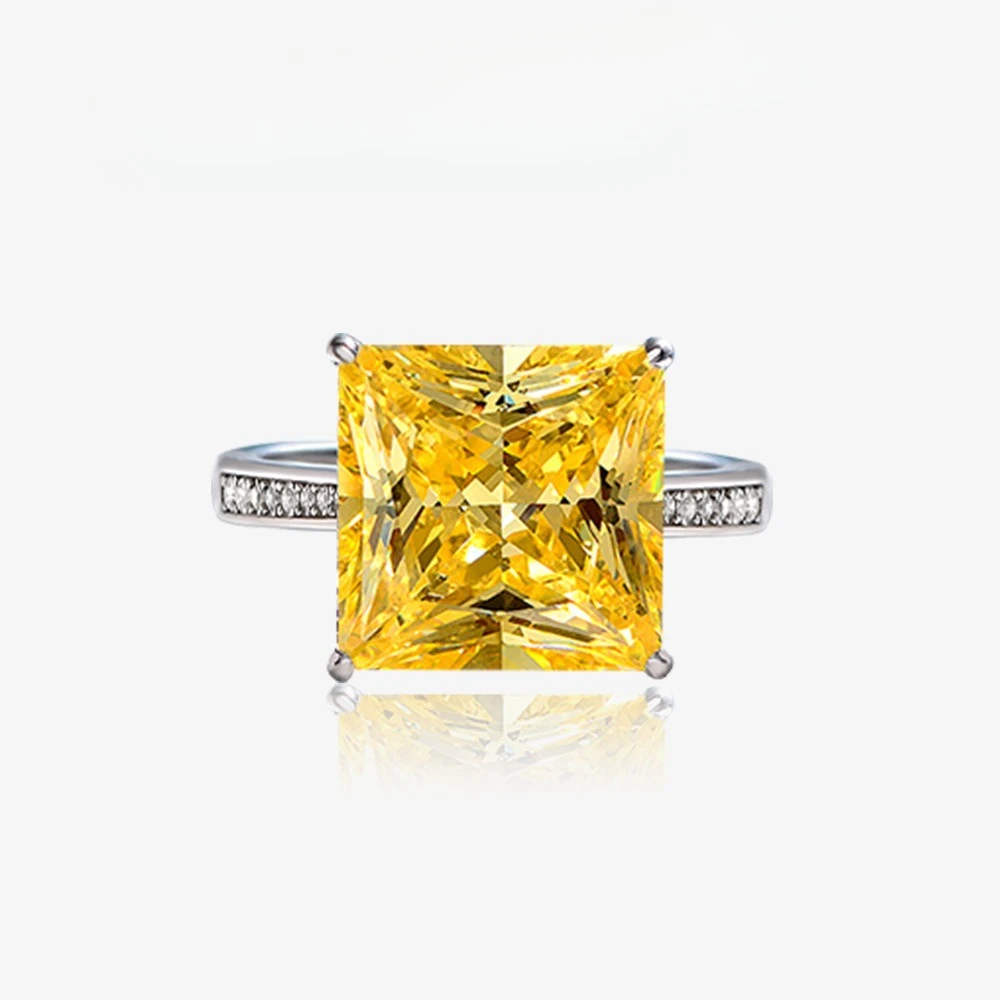 S925 Silver 8-carat Luxury Princess Square 12 * 12 Artificial High Carbon Diamond Ring for Women's New Wedding Jewelry
S925 Silver 8-carat Luxury Princess Square 12 * 12 Artificial High Carbon Diamond Ring for Women's New Wedding Jewelry