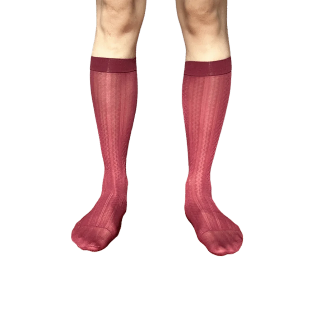 Durable Strip Men's Ultra-Thin Socks Transparent Ultra-thin Below Knee Calf Stockings Nylon Breathable Dress Socks Office
Durable Strip Men's Ultra-Thin Socks Transparent Ultra-thin Below Knee Calf Stockings Nylon Breathable Dress Socks Office