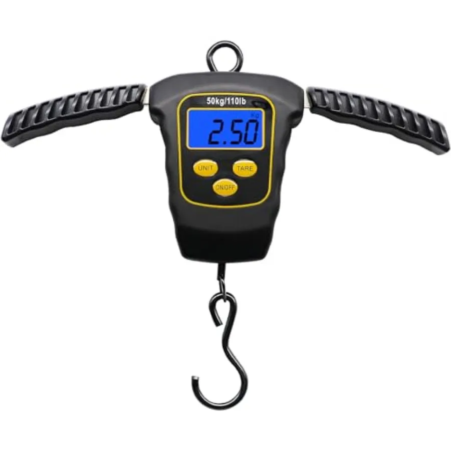 Fish Scale 110lbs/50kg Portable Hanging Fishing Weight Scale Digital Spring Balance Folding Handles Bag Weight Scale Waterproof
Fish Scale 110lbs/50kg Portable Hanging Fishing Weight Scale Digital Spring Balance Folding Handles Bag Weight Scale Waterproof