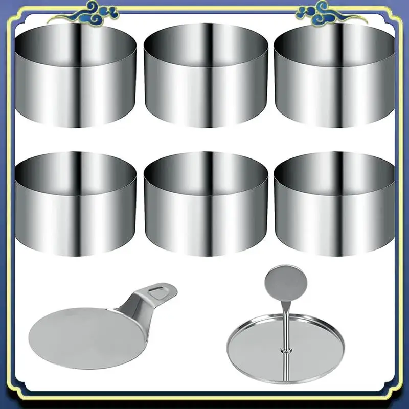 A56P-Dessert Rings And Food Rings, Small Ring Set, 16 Pieces Mini Cake Ring Moulds, Tamp For Baking Cake Accessories
A56P-Dessert Rings And Food Rings, Small Ring Set, 16 Pieces Mini Cake Ring Moulds, Tamp For Baking Cake Accessories