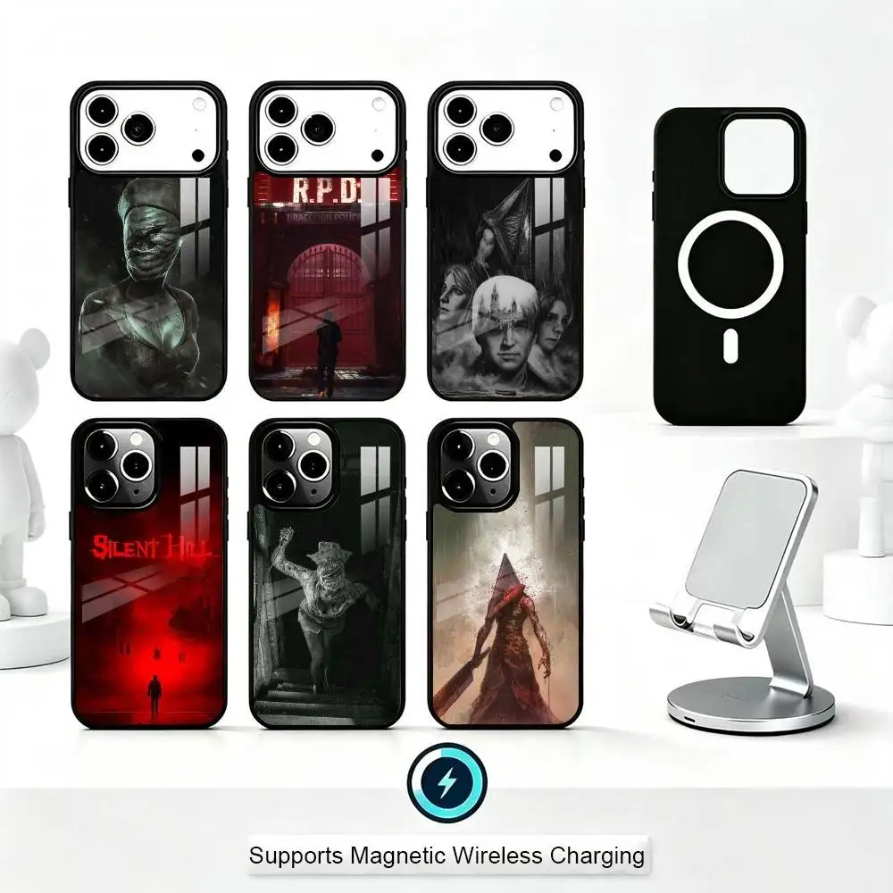 S-Silent Hill Horror Phone Case For iPhone17,16,15,14,13,12,11 Plus,Pro Compatible with magnetic wireless charging
S-Silent Hill Horror Phone Case For iPhone17,16,15,14,13,12,11 Plus,Pro Compatible with magnetic wireless charging
