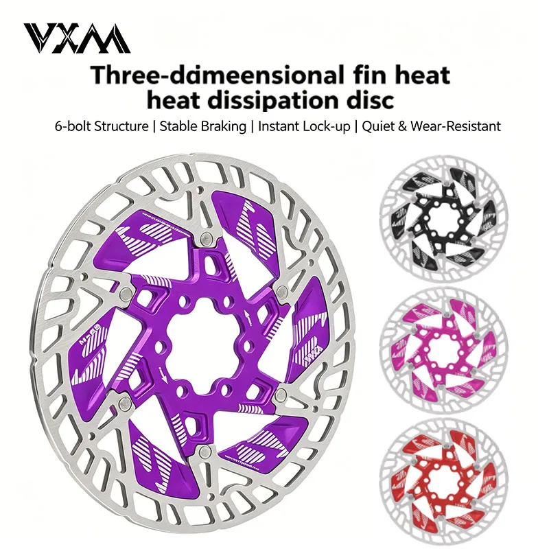 160mm 6-Bolt Floating Disc Brake Rotor with 3D Fin Heat Dissipation for MTB Bicycle MTB Cycling Brake Disc
160mm 6-Bolt Floating Disc Brake Rotor with 3D Fin Heat Dissipation for MTB Bicycle MTB Cycling Brake Disc