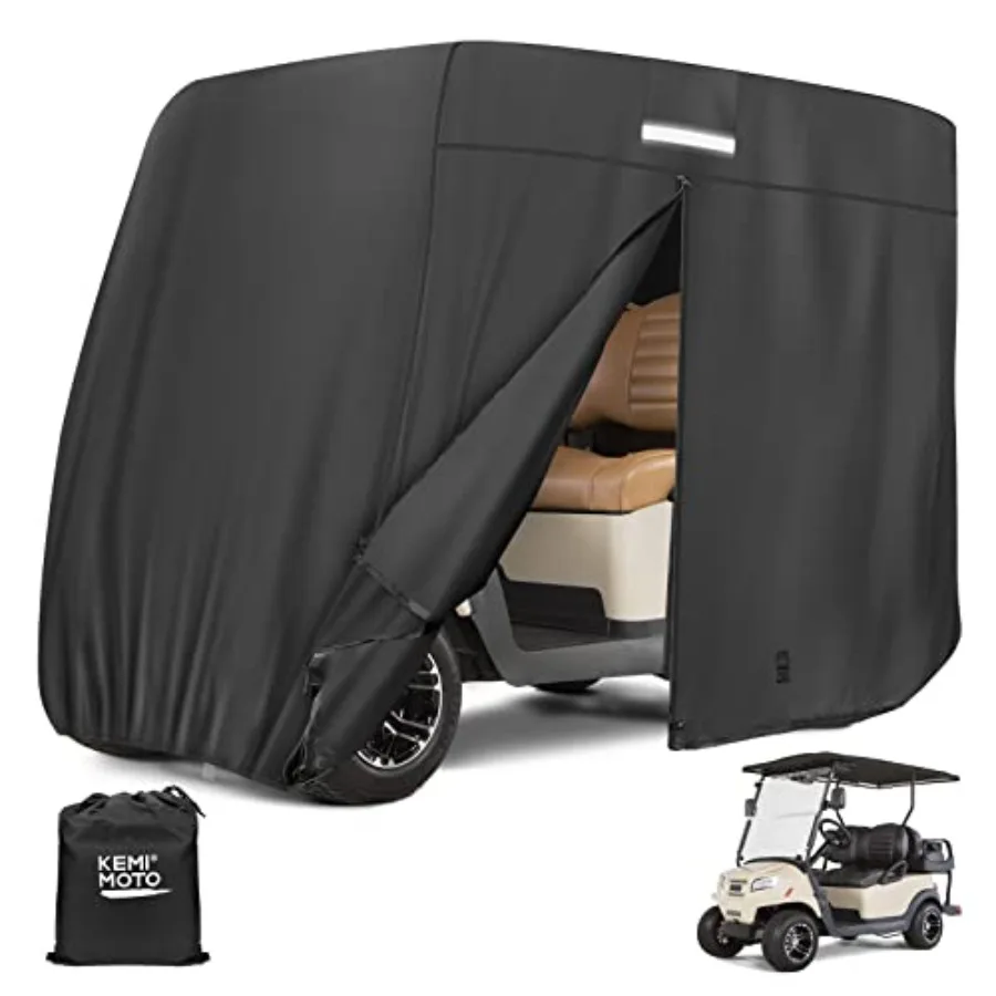 Golf Cart Cover, Universal Heavy Duty Large 2/2+2/4-Seater Golf Cart Rain Cover with Storage Bag Compatible with EZGO Club Car
Golf Cart Cover, Universal Heavy Duty Large 2/2+2/4-Seater Golf Cart Rain Cover with Storage Bag Compatible with EZGO Club Car