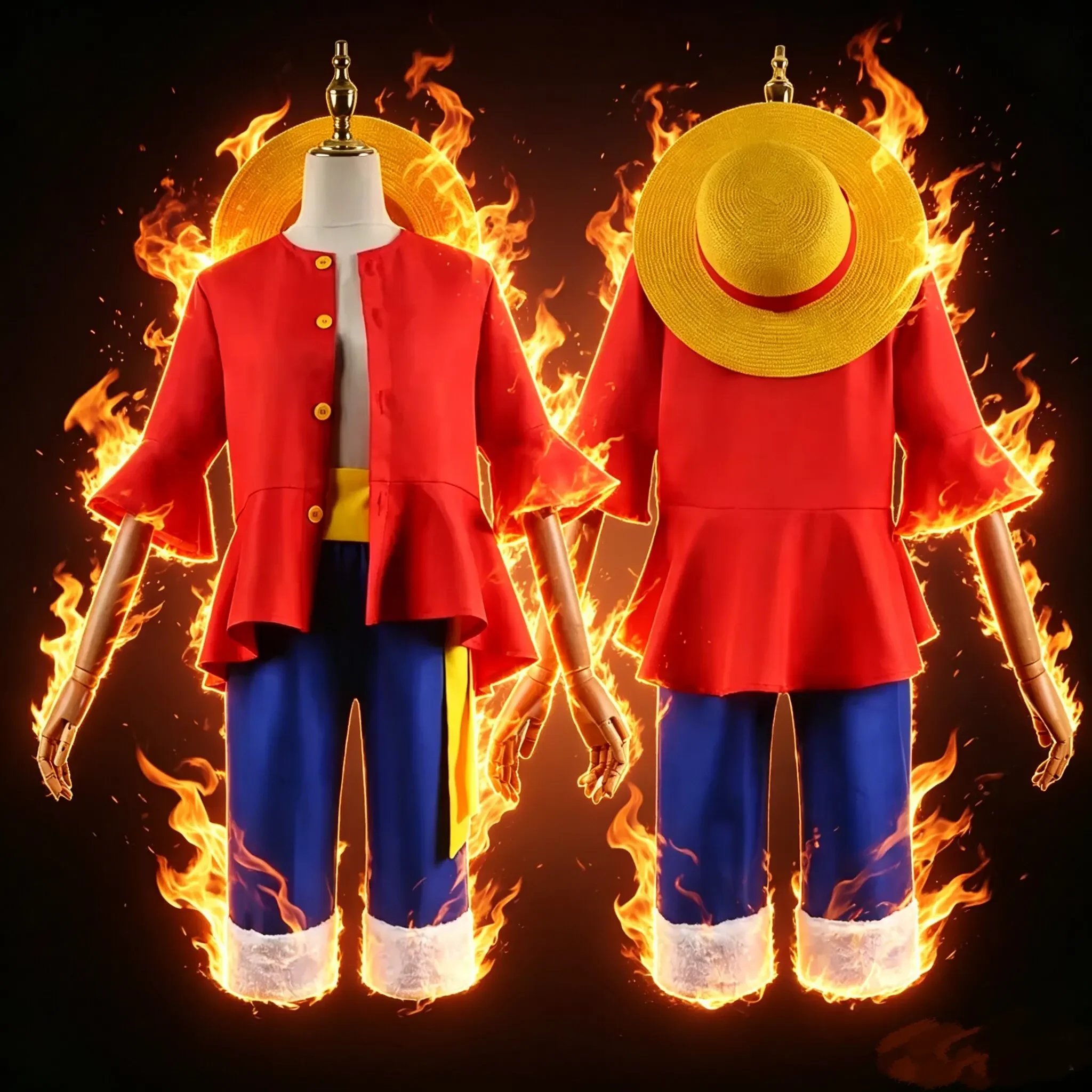 New Halloween Anime M-Monkey D Luffy Full Set Cosplay Costume for Boys Carnival Outfits Children Straw Hat Coat Pants Belt Suit
New Halloween Anime M-Monkey D Luffy Full Set Cosplay Costume for Boys Carnival Outfits Children Straw Hat Coat Pants Belt Suit