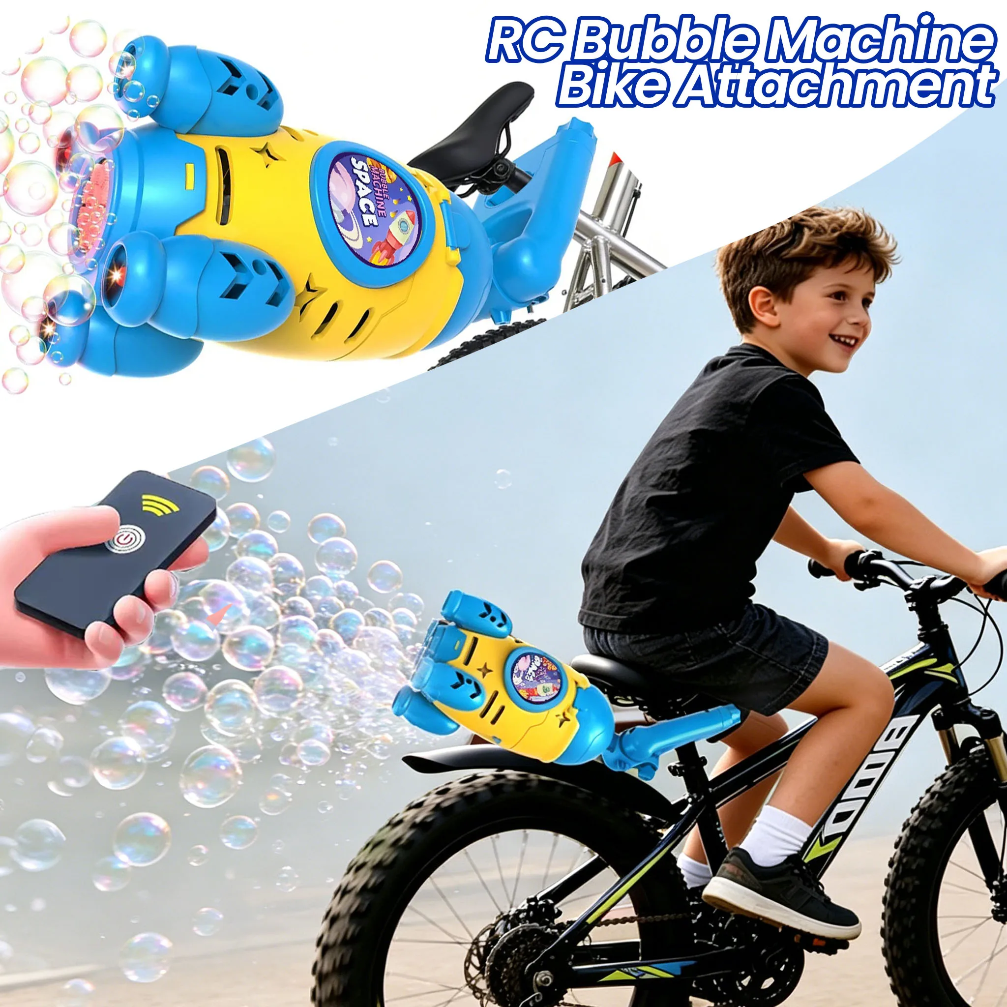 Bicycle Bubble Machine Bike Attachment Remote Control Bubble Maker Electric Automatic Pompero Bubble Blower Kids Toys Gifts
Bicycle Bubble Machine Bike Attachment Remote Control Bubble Maker Electric Automatic Pompero Bubble Blower Kids Toys Gifts