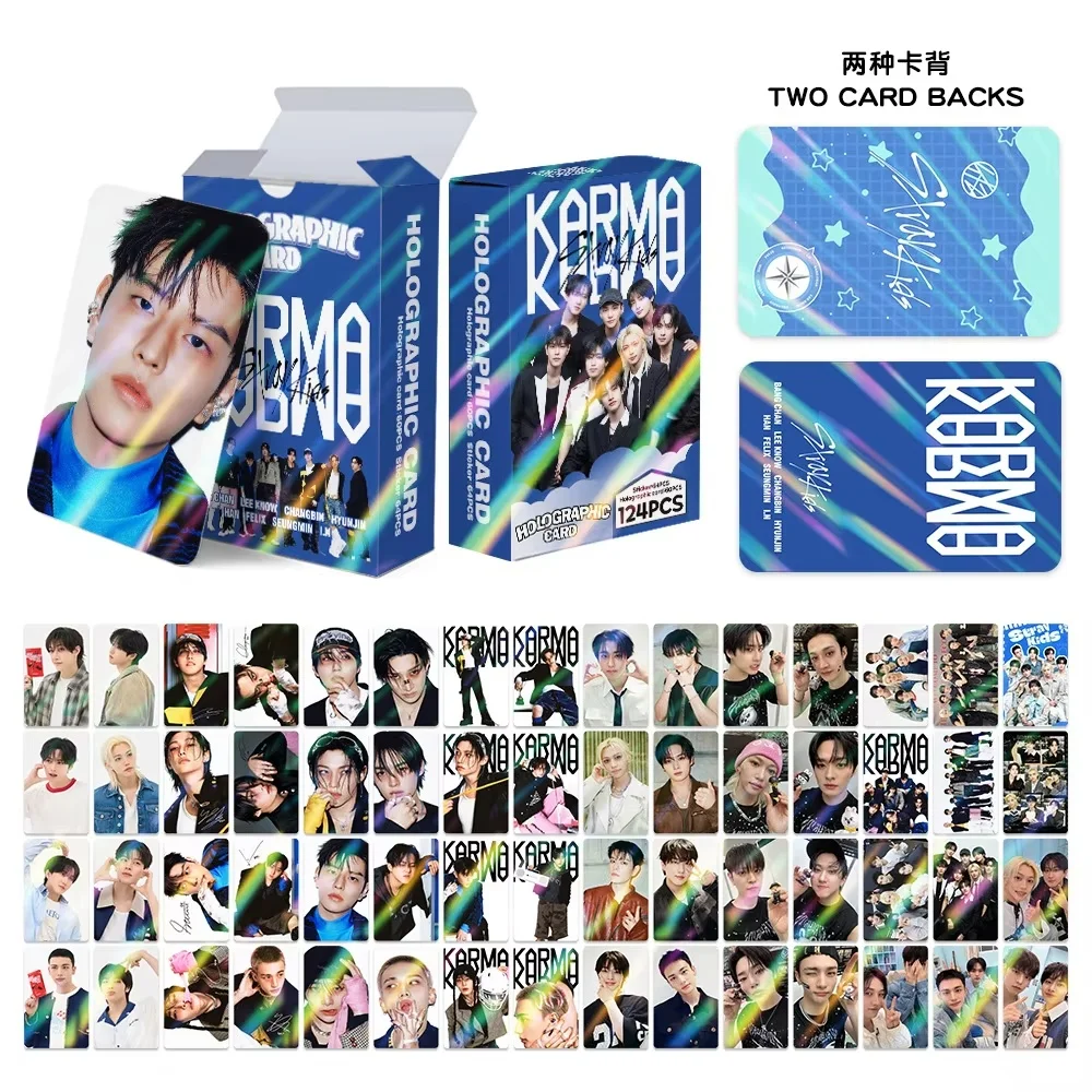 Stray Kids Holographic Flash Lomo Cards 124Pcs Double Sided Colorful Printing Photocards Kpop Idol Album Cards Fans Collectible
Stray Kids Holographic Flash Lomo Cards 124Pcs Double Sided Colorful Printing Photocards Kpop Idol Album Cards Fans Collectible