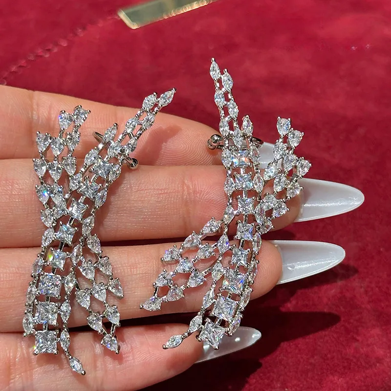 Tassel Temperament Fashionable Luxury Exquisite Zircon Earrings
Tassel Temperament Fashionable Luxury Exquisite Zircon Earrings