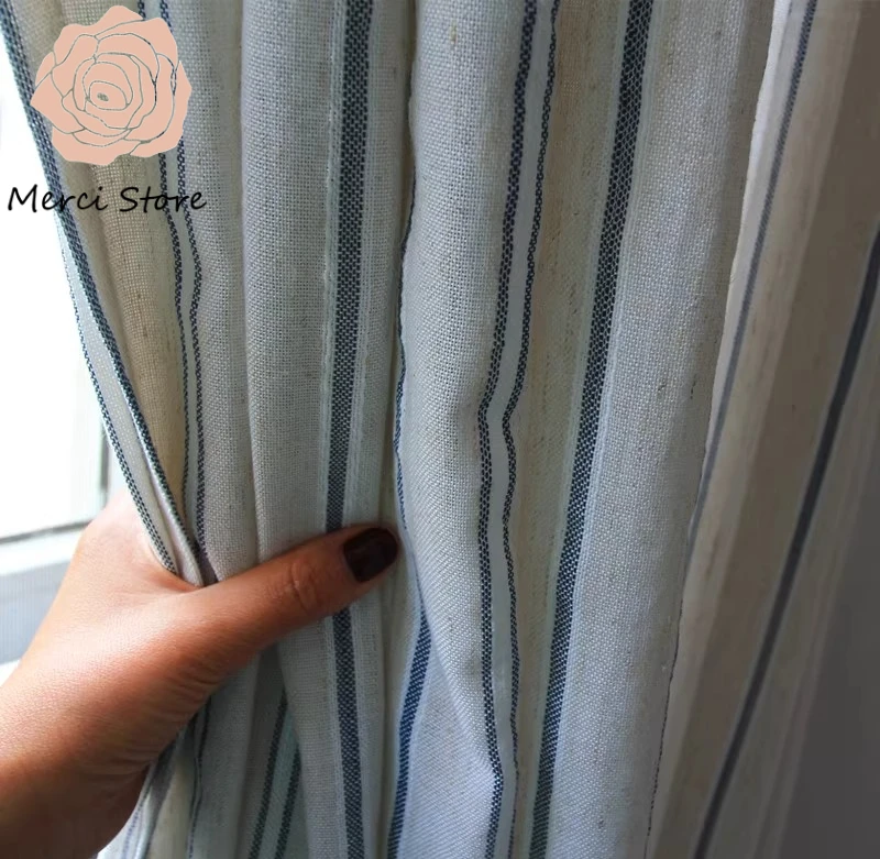 Nordic Vertical Stripe Linen Curtains for Living Room Balcony Blackout Sunshade Custom Window Cotton Linen Foreign Trade Drapes
Nordic Vertical Stripe Linen Curtains for Living Room Balcony Blackout Sunshade Custom Window Cotton Linen Foreign Trade Drapes