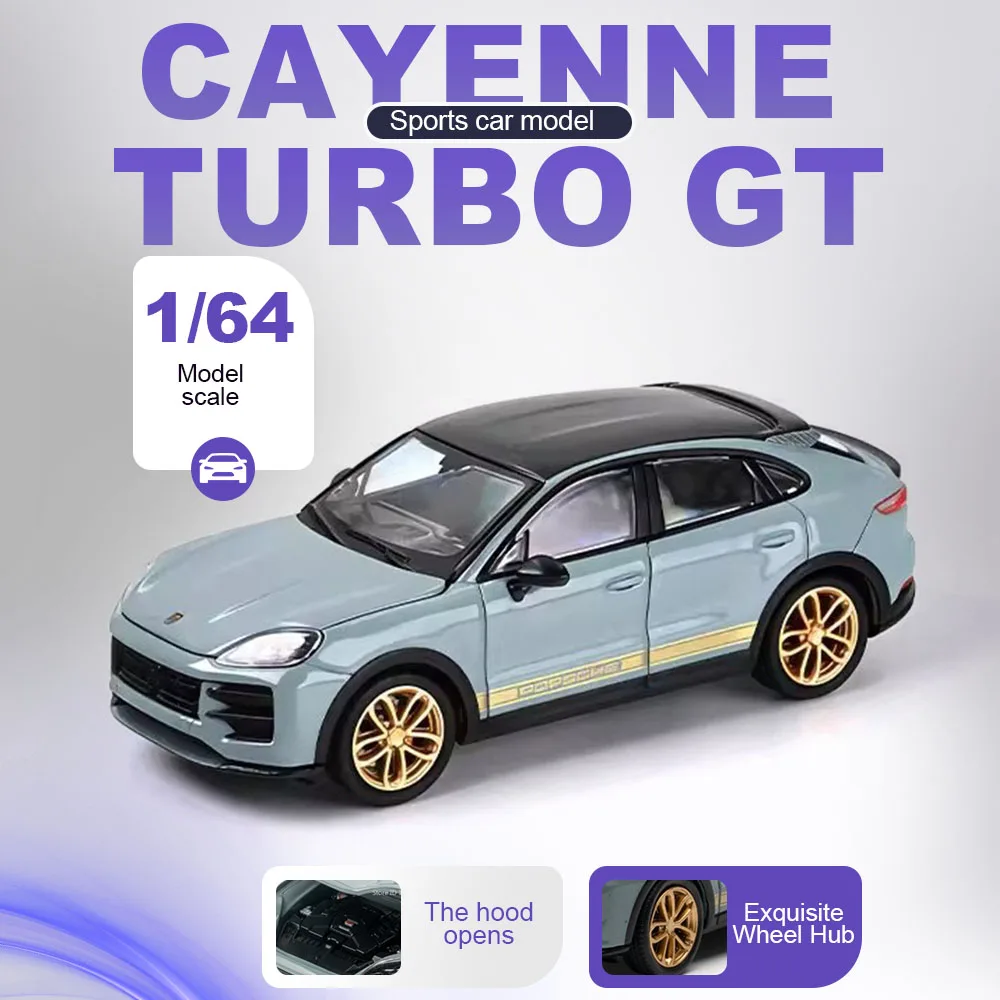 1:64 Scale Toy Car Cayenne Turbo GT 911 GT3 Models Alloy Diecast Miniature Cars Rubber Tires Hood Opened for Children Presents
1:64 Scale Toy Car Cayenne Turbo GT 911 GT3 Models Alloy Diecast Miniature Cars Rubber Tires Hood Opened for Children Presents