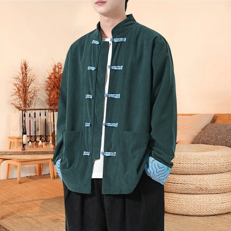 M-XXXXXL Mens Solid Color Chinese Tang Top Corduroy Jacket Stand Collar Frog Buttons Spring Autumn Vintage Coat Plus Size Mans
M-XXXXXL Mens Solid Color Chinese Tang Top Corduroy Jacket Stand Collar Frog Buttons Spring Autumn Vintage Coat Plus Size Mans