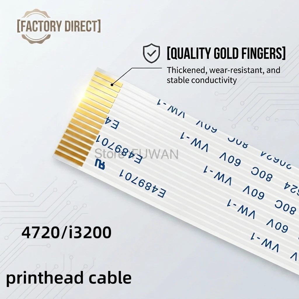 10PCS 4720/i3200 print head data cable for Epson print head flat cable gold-plated 14P 16P thickened cable
10PCS 4720/i3200 print head data cable for Epson print head flat cable gold-plated 14P 16P thickened cable