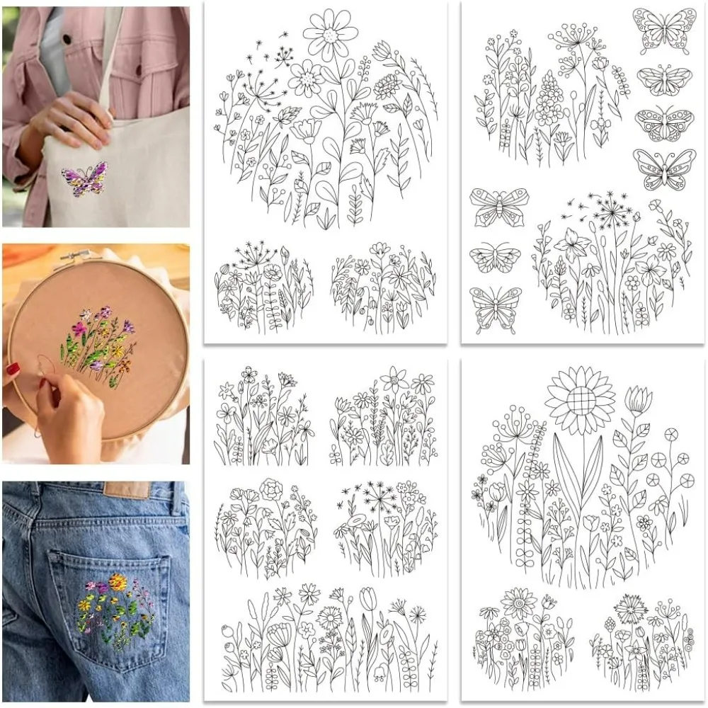 4 листа цветы бабочки водорастворимый стабилизатор ручная вышивка для DIY шитье вышивка клейкие стабилизаторы для ручного шитья
4 листа цветы бабочки водорастворимый стабилизатор ручная вышивка для DIY шитье вышивка клейкие стабилизаторы для ручного шитья