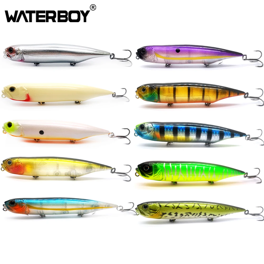 WATERBOY 12 см 21 г карандаш рыболовная приманка для соленой воды Topwater Рыбная погремушка в виде собаки искусственная палка приманка 3 крючка жестк... 
WATERBOY 12 см 21 г карандаш рыболовная приманка для соленой воды Topwater Рыбная погремушка в виде собаки искусственная палка приманка 3 крючка жестк...
