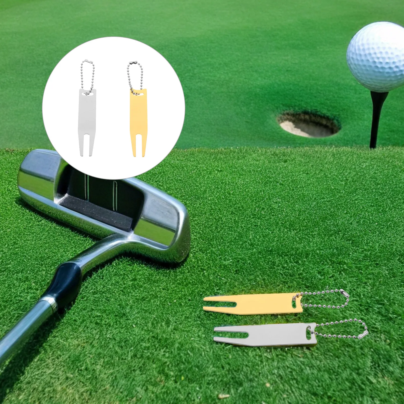 2Pcs Golf Divot Tool Fork Metal Repair Ball Marker Portable Turf Repair Pitch Mark Golf Accessory Putt Alignment Marker
2Pcs Golf Divot Tool Fork Metal Repair Ball Marker Portable Turf Repair Pitch Mark Golf Accessory Putt Alignment Marker