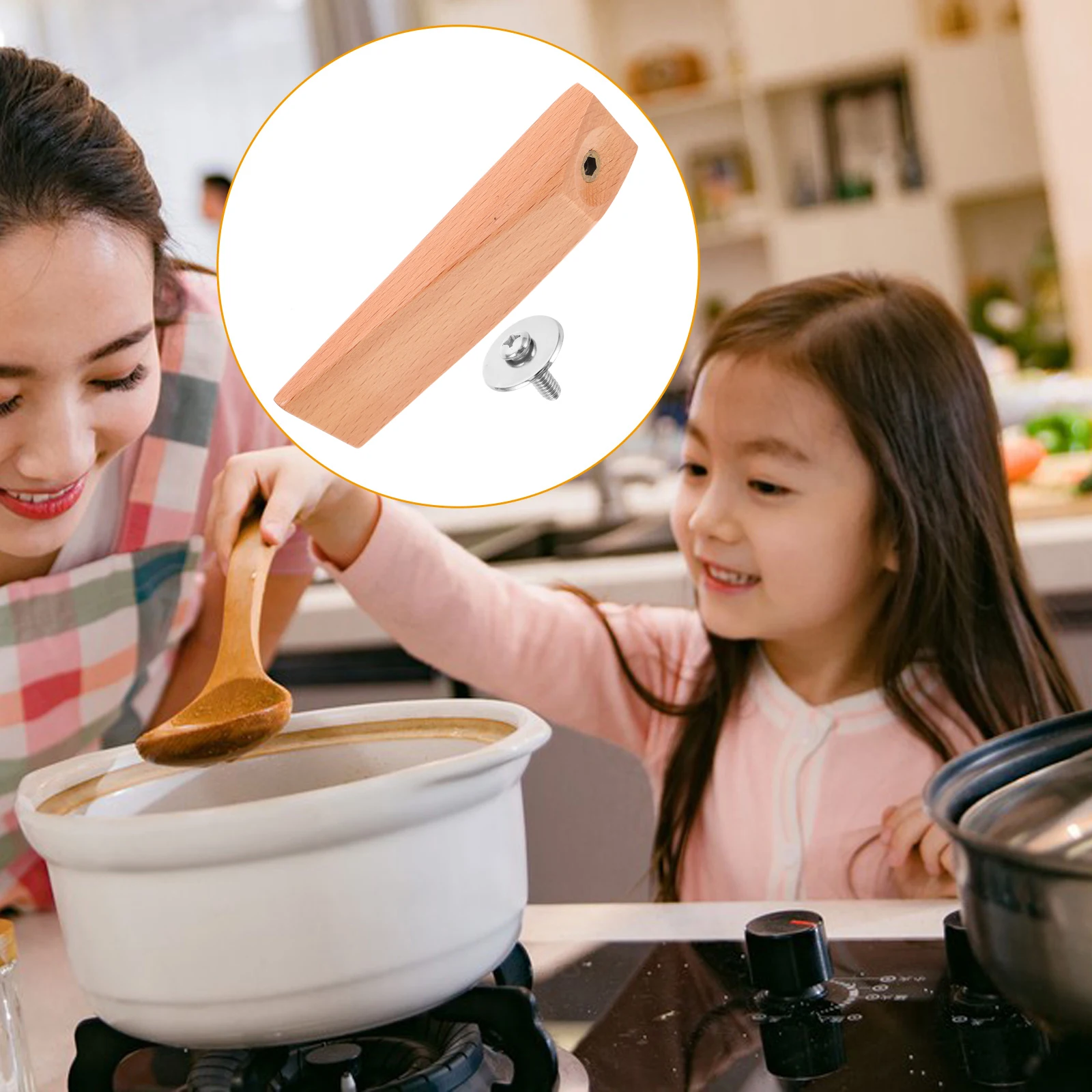 Universal Detachable Wooden For Outdoor Camping Cookware Iron Pots Replacement Handle Comfortable Grip Heat Resistant Anti-Scald
Universal Detachable Wooden For Outdoor Camping Cookware Iron Pots Replacement Handle Comfortable Grip Heat Resistant Anti-Scald