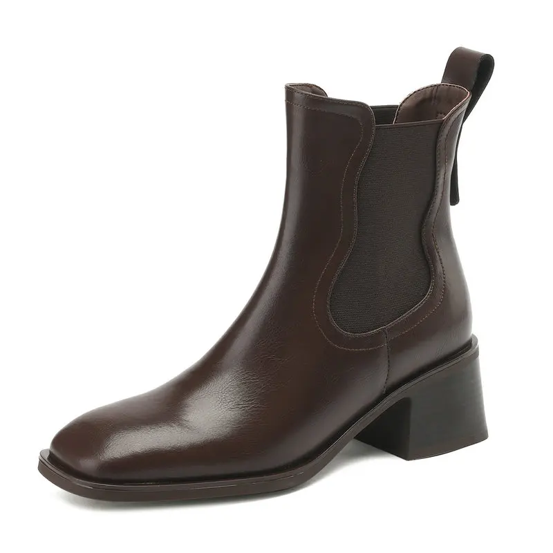 Genuine Leather Office Ladies Dress Work Ankle Boots Square Toe High Heels Spring Autumn Shoes Woman Size 34-41
Genuine Leather Office Ladies Dress Work Ankle Boots Square Toe High Heels Spring Autumn Shoes Woman Size 34-41