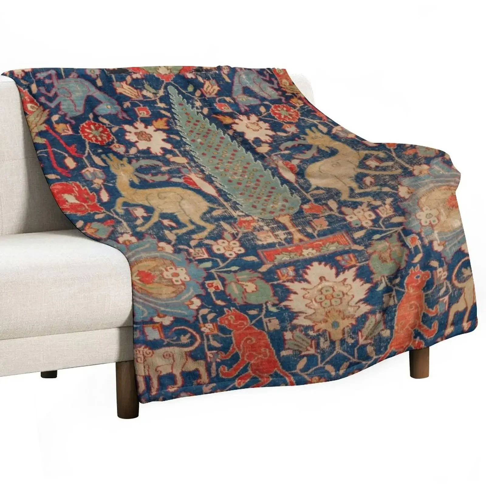 17th Century Persian Rug Print with Animals Throw Blanket cosplay anime Camping Blankets
17th Century Persian Rug Print with Animals Throw Blanket cosplay anime Camping Blankets