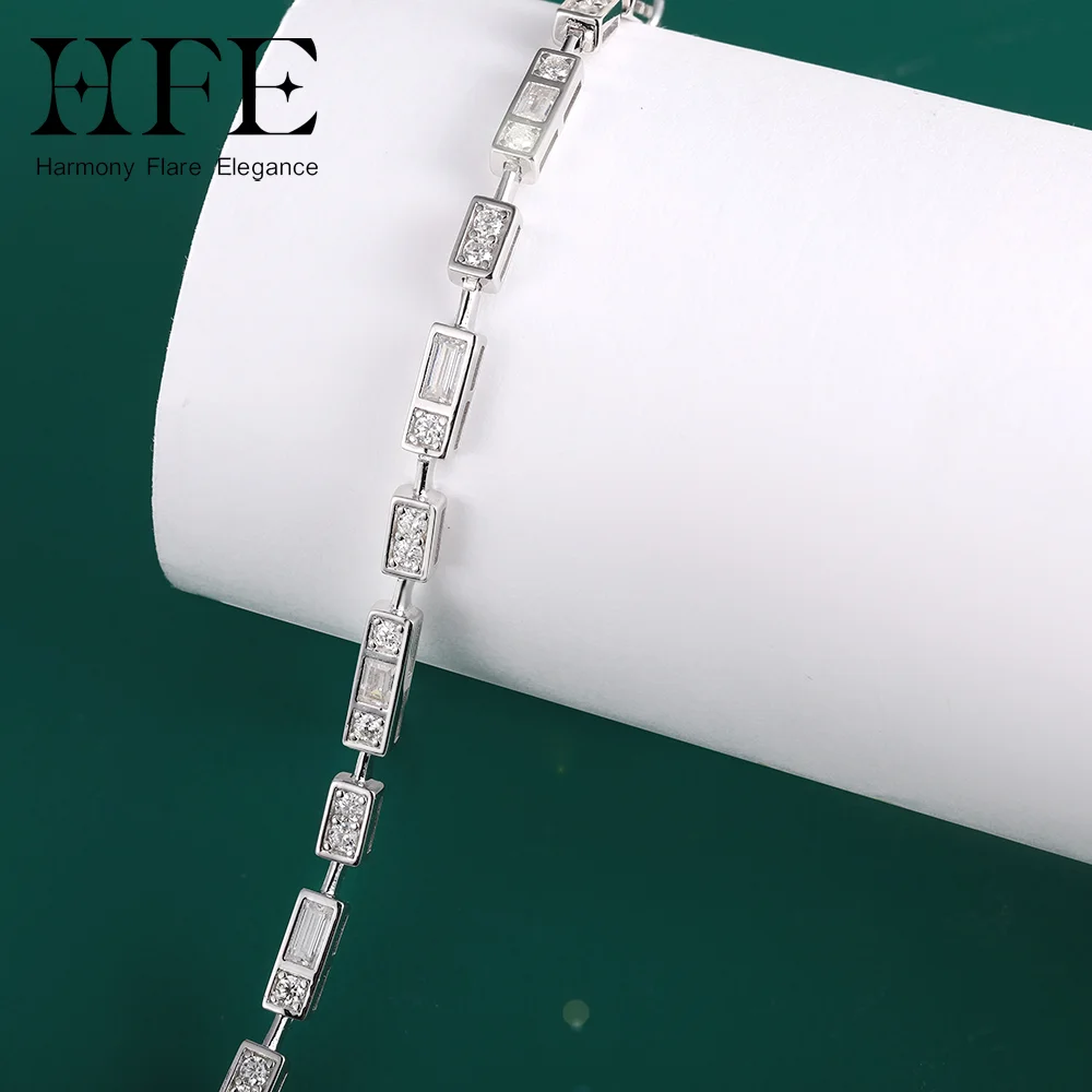 HFE D Color VVS1 Moissanite Tennis Bracelet Genuine 925 Sterling Silver Certified Ladies Fine Party Wedding Jewelry Bracelet
HFE D Color VVS1 Moissanite Tennis Bracelet Genuine 925 Sterling Silver Certified Ladies Fine Party Wedding Jewelry Bracelet