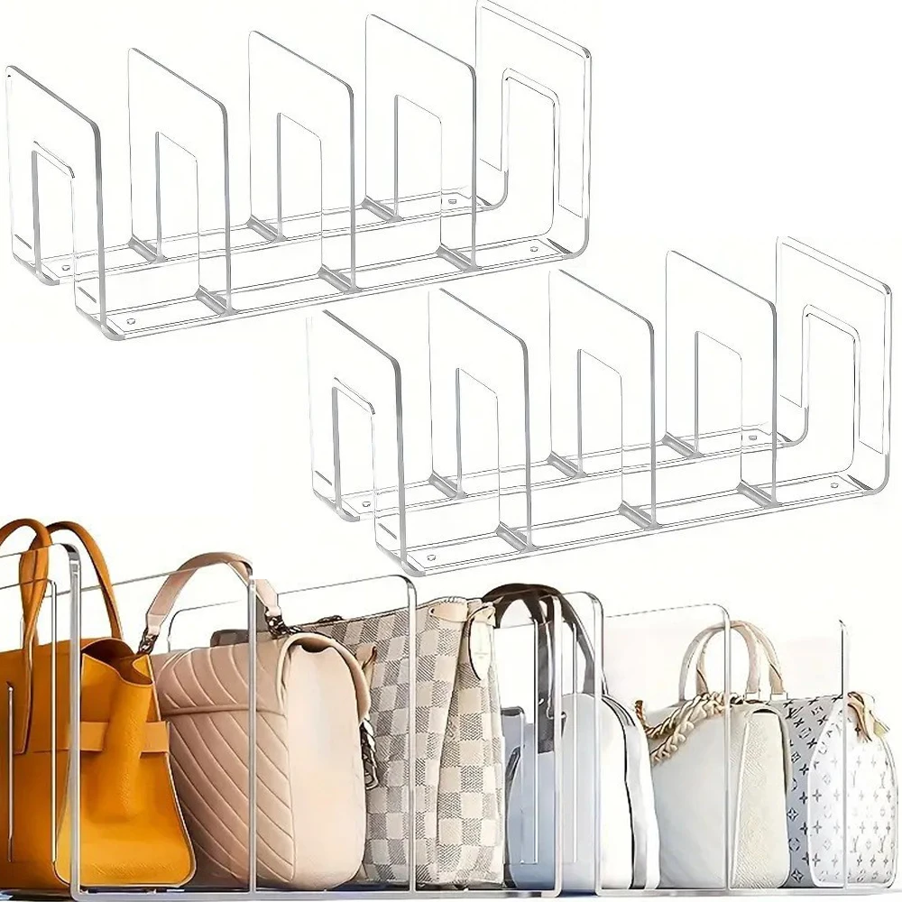 2pcs Transparent Handbag Storage Rack Organizer Acrylic Bookshelf Desk File Sorter Wardrobe Bag Storage Holder Purse Display
2pcs Transparent Handbag Storage Rack Organizer Acrylic Bookshelf Desk File Sorter Wardrobe Bag Storage Holder Purse Display