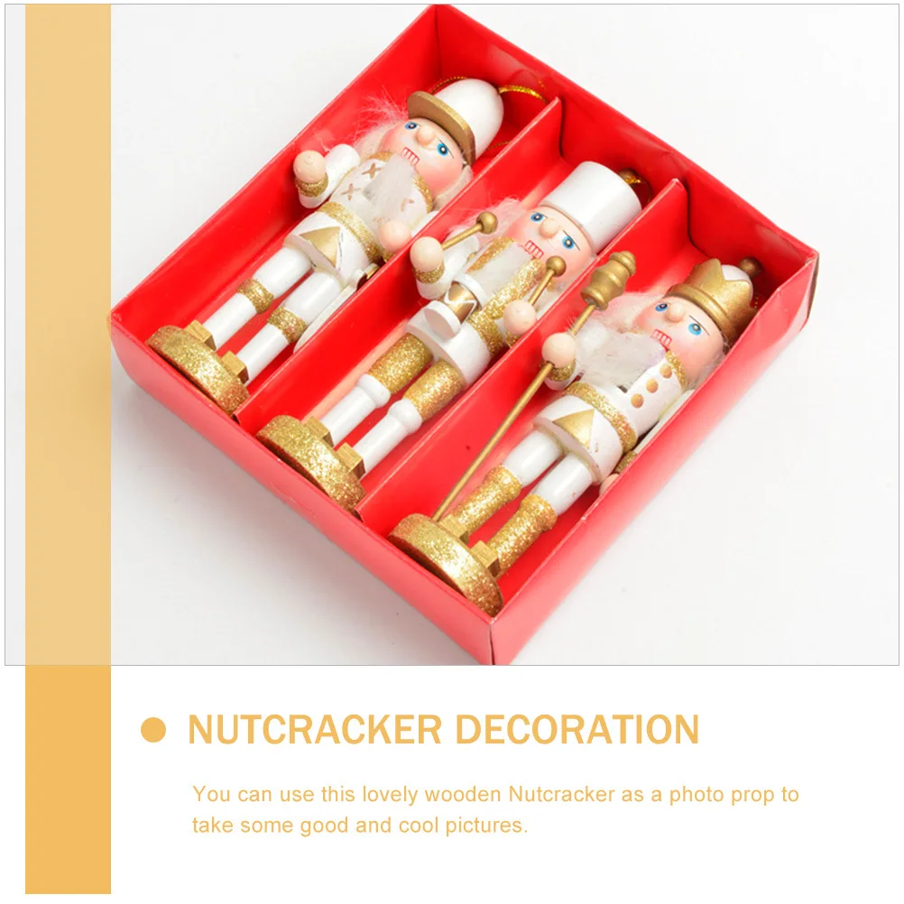 3Pcs Xmas Nutcracker Ornaments Desktop Wood Crafts Puppet Sturdy for Bedroom Living Room Xmas Wood Nutcrackers
3Pcs Xmas Nutcracker Ornaments Desktop Wood Crafts Puppet Sturdy for Bedroom Living Room Xmas Wood Nutcrackers