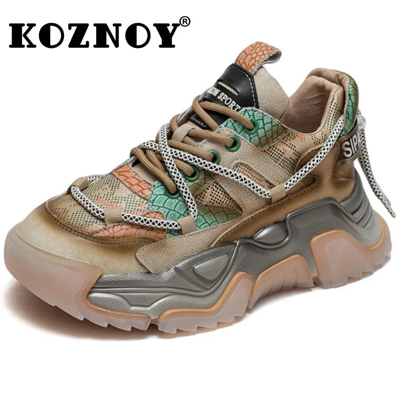 Koznoy 5cm Women Platform Wedge Cow Genuine Leather Woman Firm Autumn Ankle Casual Chunky Sneakers Ergonomic Boots Spring Shoes
Koznoy 5cm Women Platform Wedge Cow Genuine Leather Woman Firm Autumn Ankle Casual Chunky Sneakers Ergonomic Boots Spring Shoes