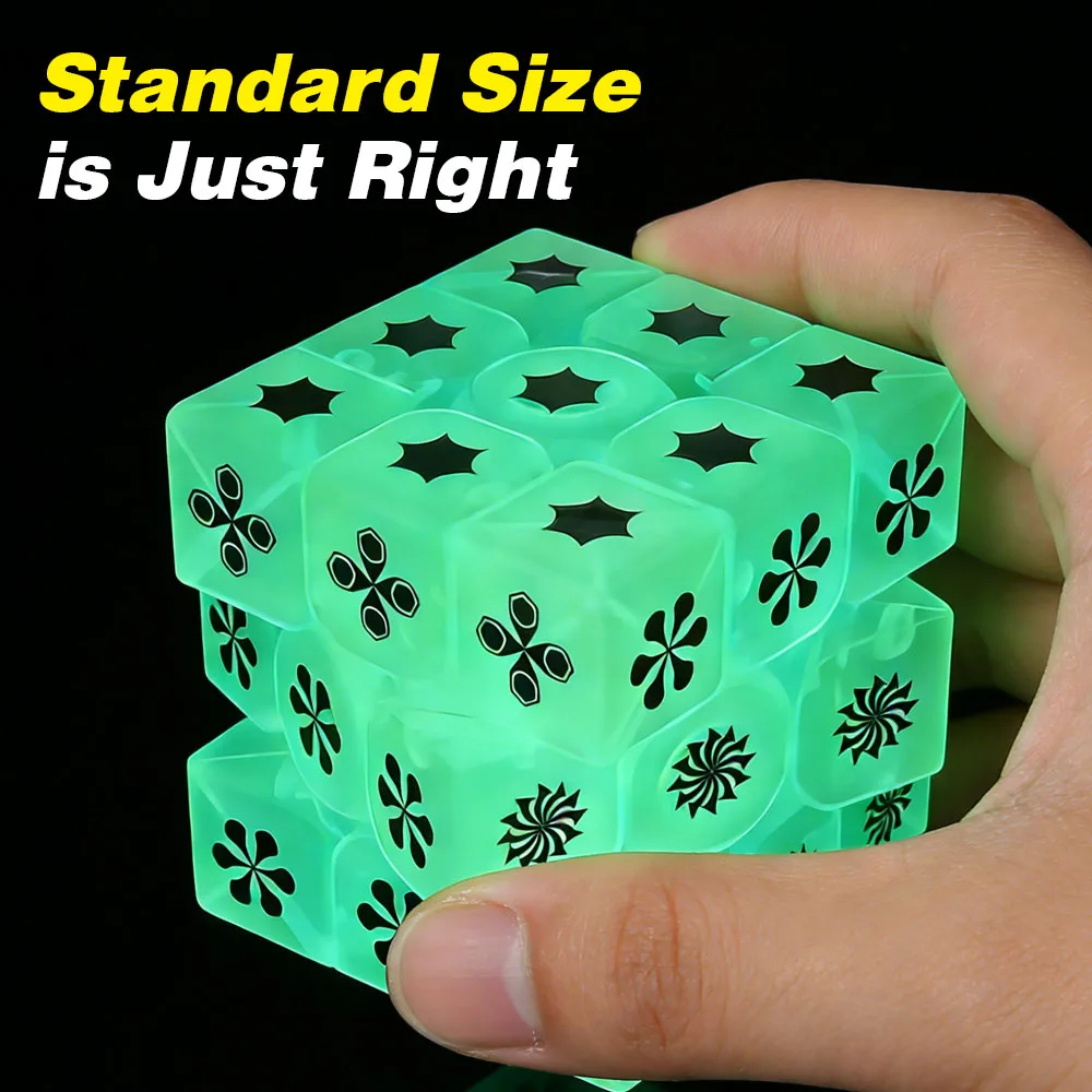 ZIINA STAR Flower Cube 3x3 (Glow-in-the-Dark), Speed Cube 3x3x3, Magic Cube, Glow-in-the-Dark Puzzle Cube, Decryption Game, 3D P
ZIINA STAR Flower Cube 3x3 (Glow-in-the-Dark), Speed Cube 3x3x3, Magic Cube, Glow-in-the-Dark Puzzle Cube, Decryption Game, 3D P
