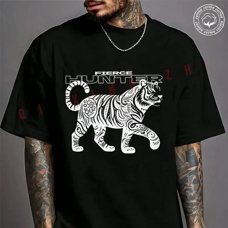 2026 Men T Shirt Casual A Tiger In Black And White Decorated Motorcycle T-shirt Graphic Cotton Motorbike Biker Cafe Racer Tee
2026 Men T Shirt Casual A Tiger In Black And White Decorated Motorcycle T-shirt Graphic Cotton Motorbike Biker Cafe Racer Tee