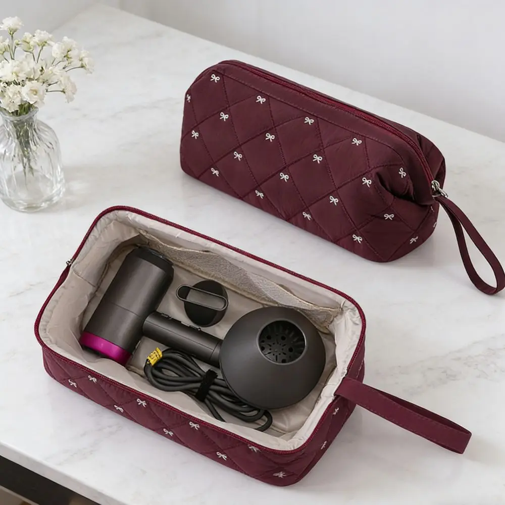 Bowknot Hair Dryer Storage Bag Large Capacity Dustproof Travel Wash Handbag Organizer Durable Make Up Bag Organization
Bowknot Hair Dryer Storage Bag Large Capacity Dustproof Travel Wash Handbag Organizer Durable Make Up Bag Organization