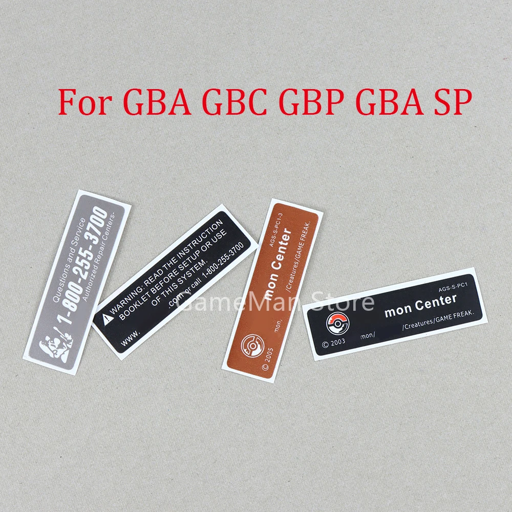200pcs For GBA/ GBA SP/ GBC/ GBP Game Console Battery Cover Sticker New Lables Stickers Replacement for Gameboy Advance
200pcs For GBA/ GBA SP/ GBC/ GBP Game Console Battery Cover Sticker New Lables Stickers Replacement for Gameboy Advance