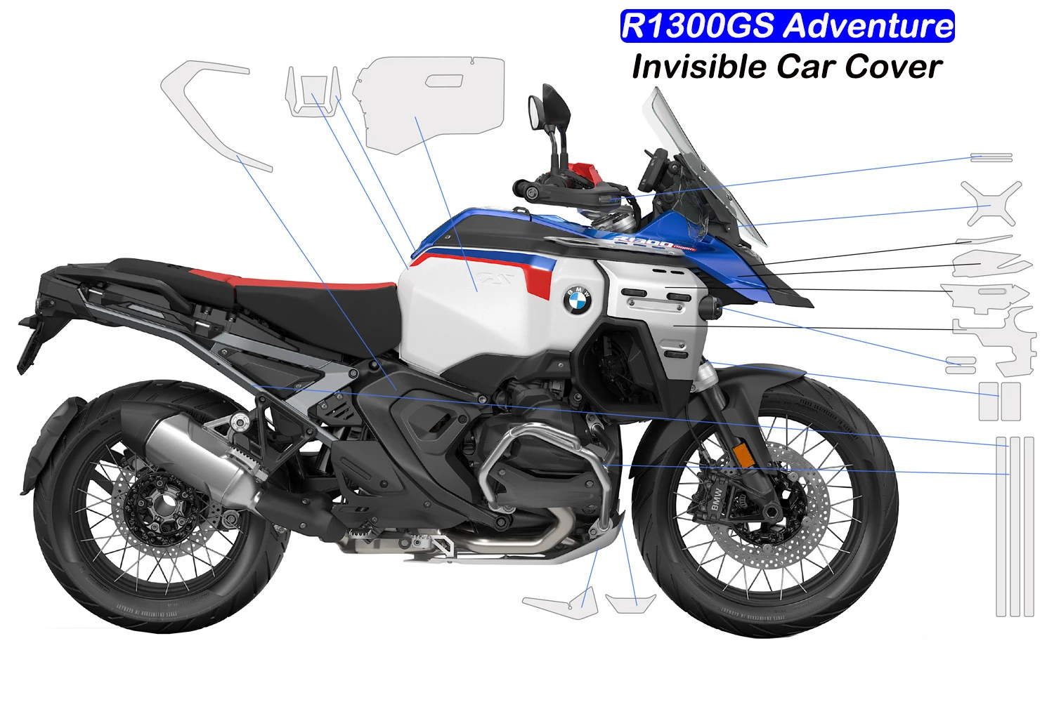 New R1300GS Adventure Modified Accessories Motorcycle Invisible Car Cover For BMW R1300 GS ADV Anti-scratch Protective Film
New R1300GS Adventure Modified Accessories Motorcycle Invisible Car Cover For BMW R1300 GS ADV Anti-scratch Protective Film