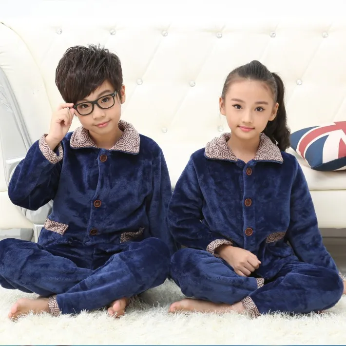 Flannel Homewear Boys And Girls Solid Long Sleeve Homewear Children Spring Summer New Loose Casual Nightwear Pajamas
Flannel Homewear Boys And Girls Solid Long Sleeve Homewear Children Spring Summer New Loose Casual Nightwear Pajamas