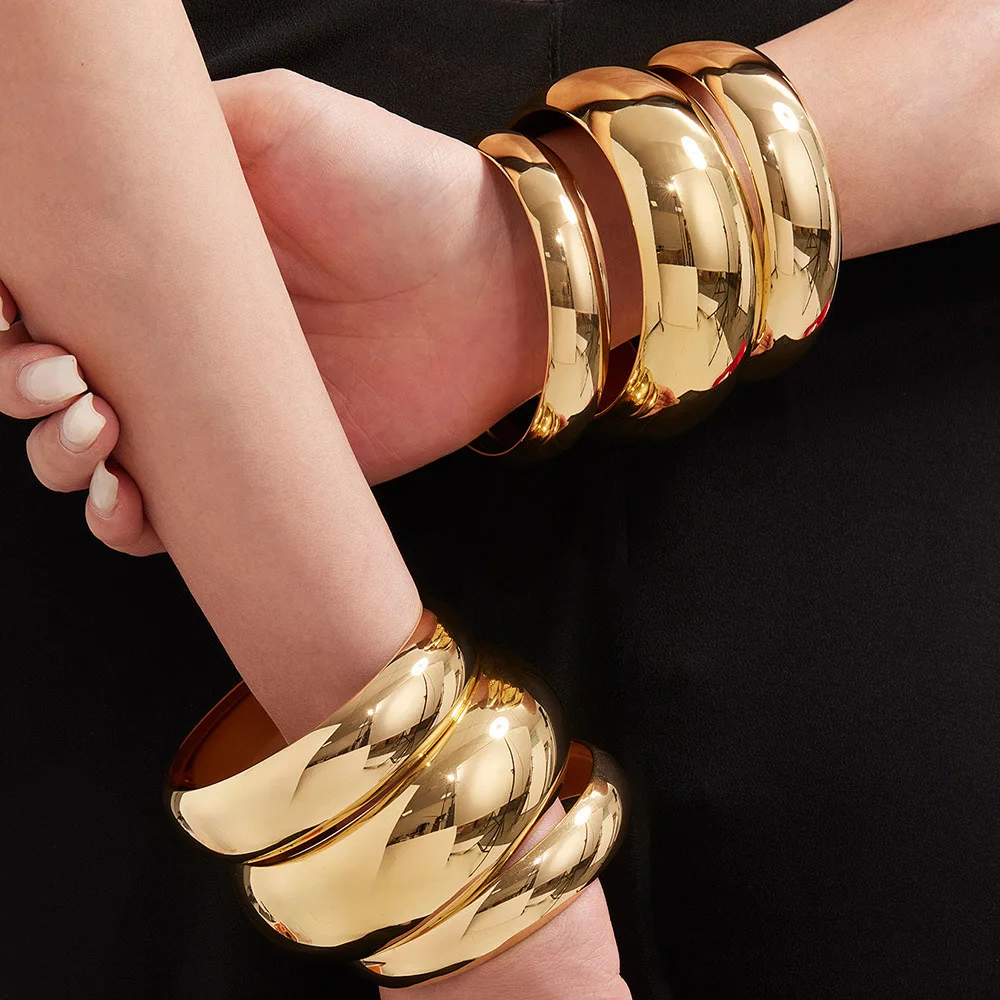 ENFASHION Pulseras Statement Grossy Width Bracelet For Women's Stainless steel 18K Plated Gold Fashion Jewelry Cocktail B252621
ENFASHION Pulseras Statement Grossy Width Bracelet For Women's Stainless steel 18K Plated Gold Fashion Jewelry Cocktail B252621