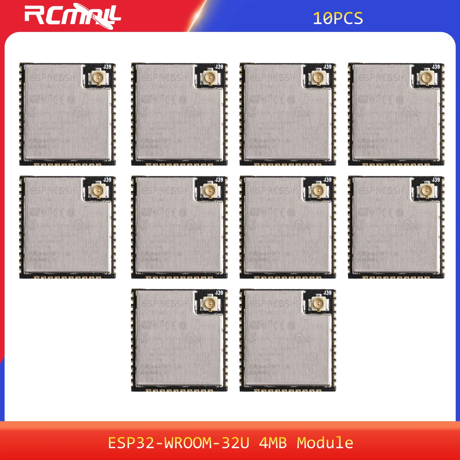 10 шт. ESP32-WROOM-32U модуль ESP32 4 МБ флэш-памяти двухъядерный модуль Wi-Fi + BT BLE IOT, совместимый с ESP-32s ESP-32
10 шт. ESP32-WROOM-32U модуль ESP32 4 МБ флэш-памяти двухъядерный модуль Wi-Fi + BT BLE IOT, совместимый с ESP-32s ESP-32