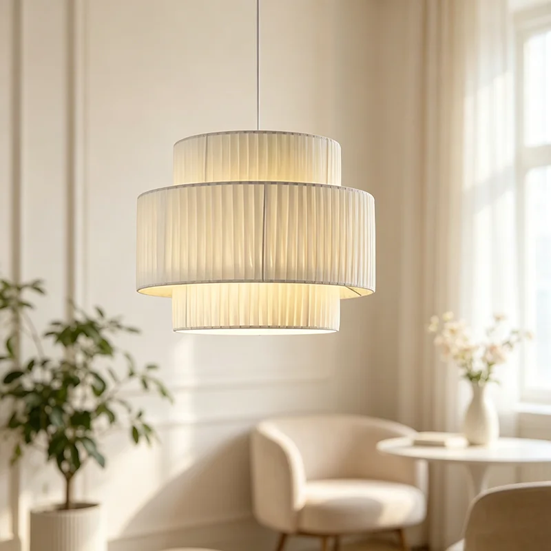 Modern Nordic Wabi Sabi White Fabric Pendant Light Tiered Pleated Chandelier For Living Room Bedroom Dining Room Home Decor Lamp
Modern Nordic Wabi Sabi White Fabric Pendant Light Tiered Pleated Chandelier For Living Room Bedroom Dining Room Home Decor Lamp