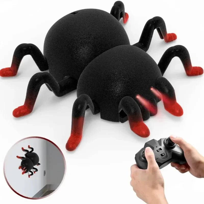 Remote Control Spider Toy, Rechargeable Wall Climbing Tarantula with Lights, Halloween Prank RC Animal Toys for Kids & Adults
Remote Control Spider Toy, Rechargeable Wall Climbing Tarantula with Lights, Halloween Prank RC Animal Toys for Kids & Adults