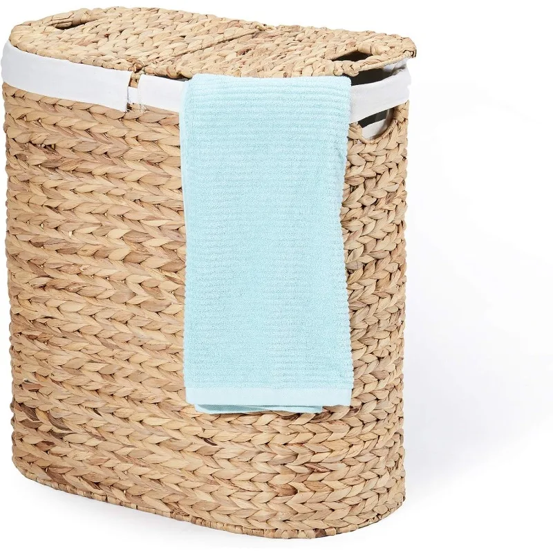 Premium Natural Handwoven Portable Laundry Bin Basket with Carrying Handles, Household Storage for Clothes, Linens,
Premium Natural Handwoven Portable Laundry Bin Basket with Carrying Handles, Household Storage for Clothes, Linens,