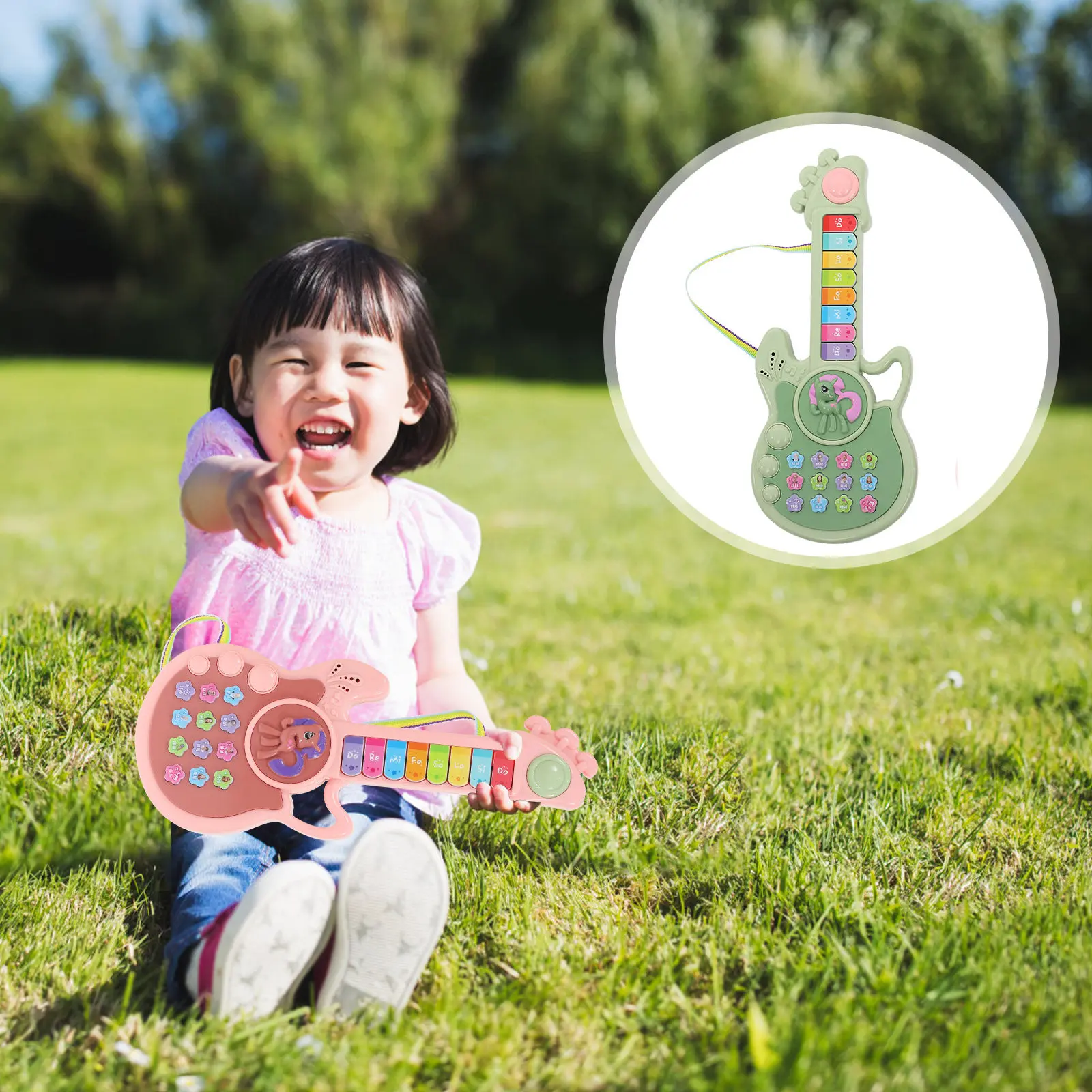 Children Musical Guitar Plaything Cartoon Design Random Color Educational Instrument for Kids Music Creativity Development
Children Musical Guitar Plaything Cartoon Design Random Color Educational Instrument for Kids Music Creativity Development