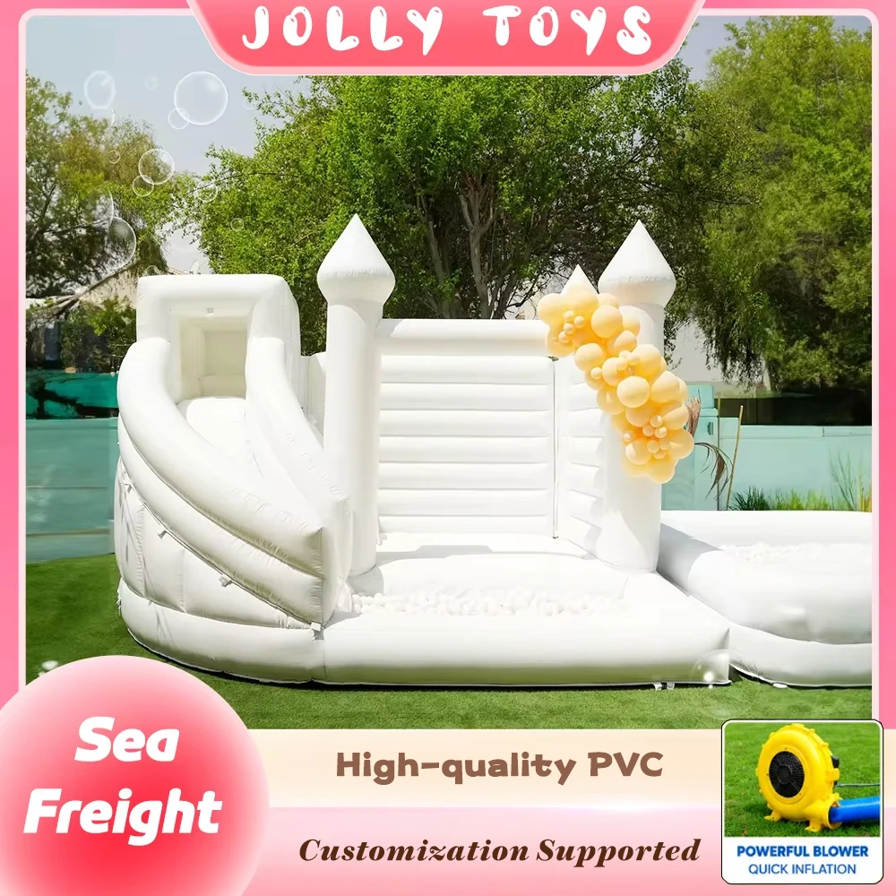 Inflatable Bounce Castle with Slide Indoor Outdoor Jumping Castl with Blower Inflatable White Water Combo with Roof
Inflatable Bounce Castle with Slide Indoor Outdoor Jumping Castl with Blower Inflatable White Water Combo with Roof