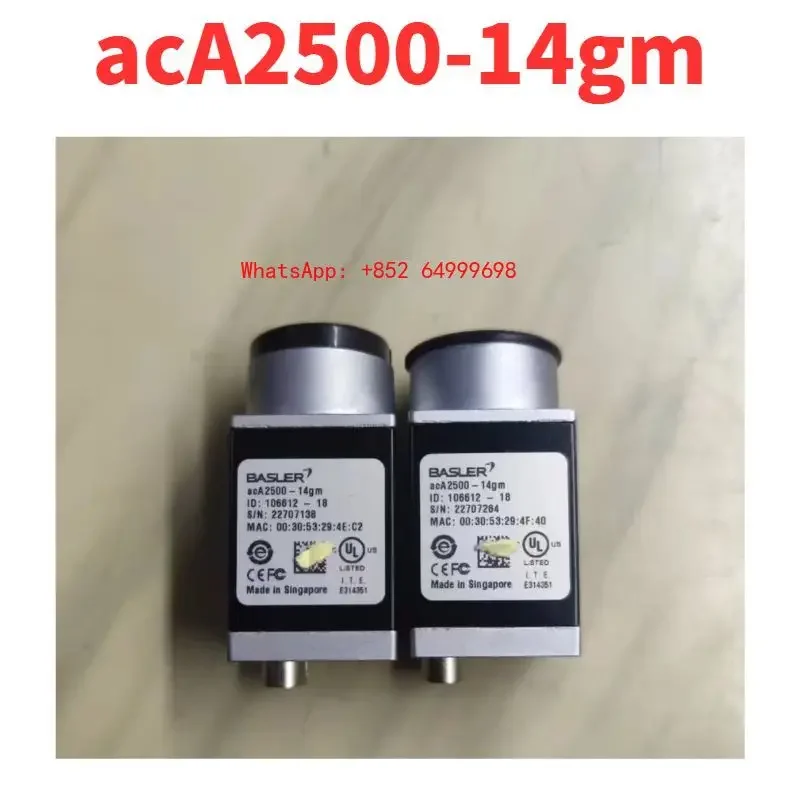 Second-hand test OK Industrial camera ACA2500-14gm
Second-hand test OK Industrial camera ACA2500-14gm