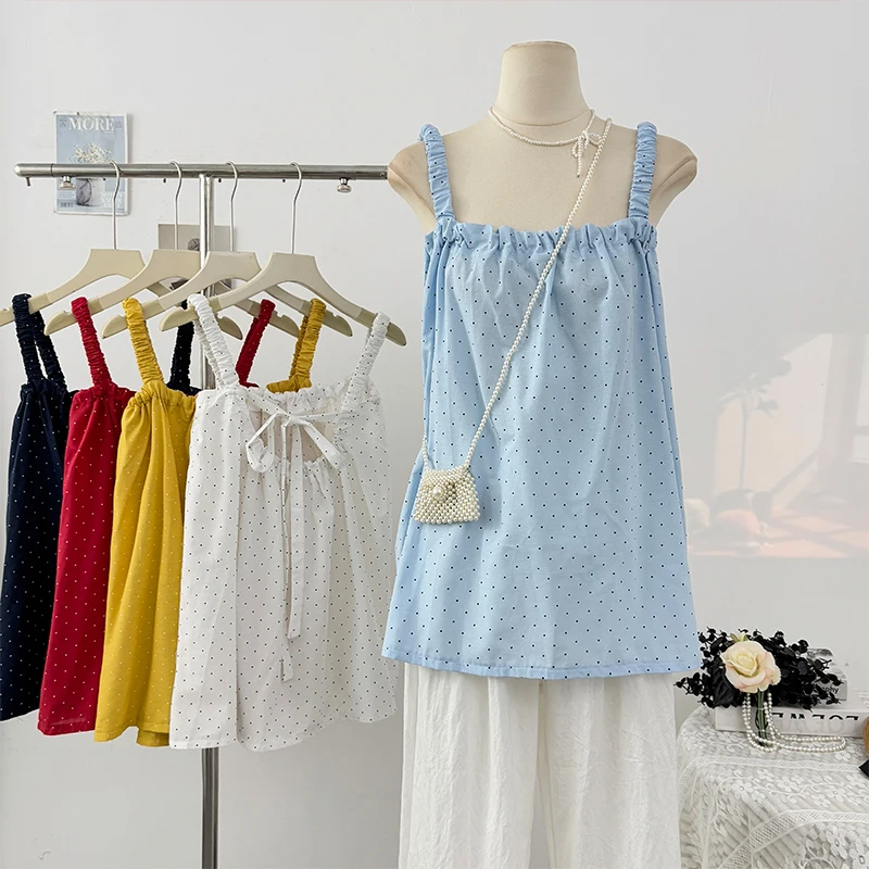 Gagaok Korean Style Tank Top Bow Tie Polka Dot Camisole Vest Women Summer 2025 Sweet Cute Tops Fashion Sleeveless Clothes
Gagaok Korean Style Tank Top Bow Tie Polka Dot Camisole Vest Women Summer 2025 Sweet Cute Tops Fashion Sleeveless Clothes