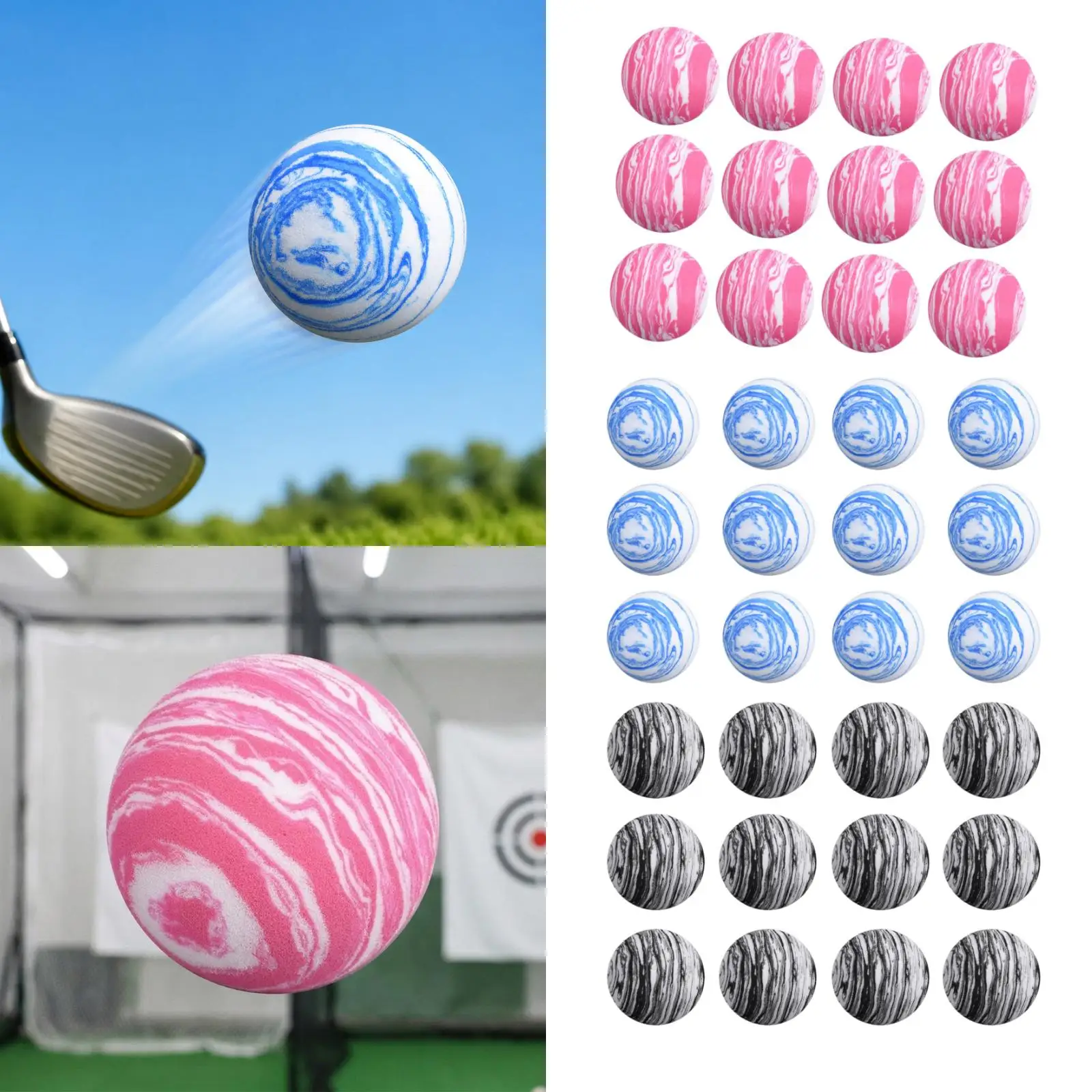 EVA Foam Golf Balls Soft Sponge Bulk Pack Training Balls for Children Adults Outdoor Backyard Golf Activities
EVA Foam Golf Balls Soft Sponge Bulk Pack Training Balls for Children Adults Outdoor Backyard Golf Activities