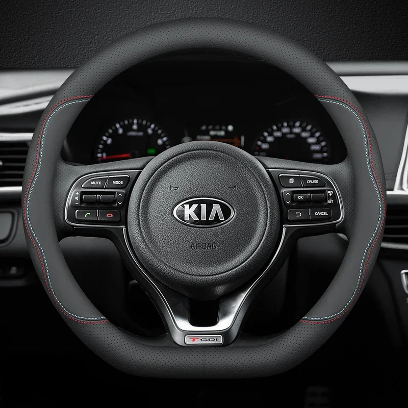Leather Car Steering Wheel Cover for Kia Sportage K3 K5 K4 kx3 kx5 K2 Soul Ray Seltos Rio XCeed Ceed Sorento Carens Accessories
Leather Car Steering Wheel Cover for Kia Sportage K3 K5 K4 kx3 kx5 K2 Soul Ray Seltos Rio XCeed Ceed Sorento Carens Accessories