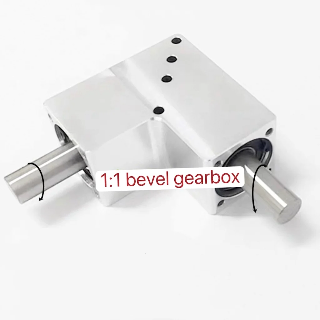 15mm Small Spiral Bevel Gearbox 1:1 90-Degree Reversing Angle Aluminum Gearbox for DIY Small Packaging Machine 79.5*42*42mm
15mm Small Spiral Bevel Gearbox 1:1 90-Degree Reversing Angle Aluminum Gearbox for DIY Small Packaging Machine 79.5*42*42mm