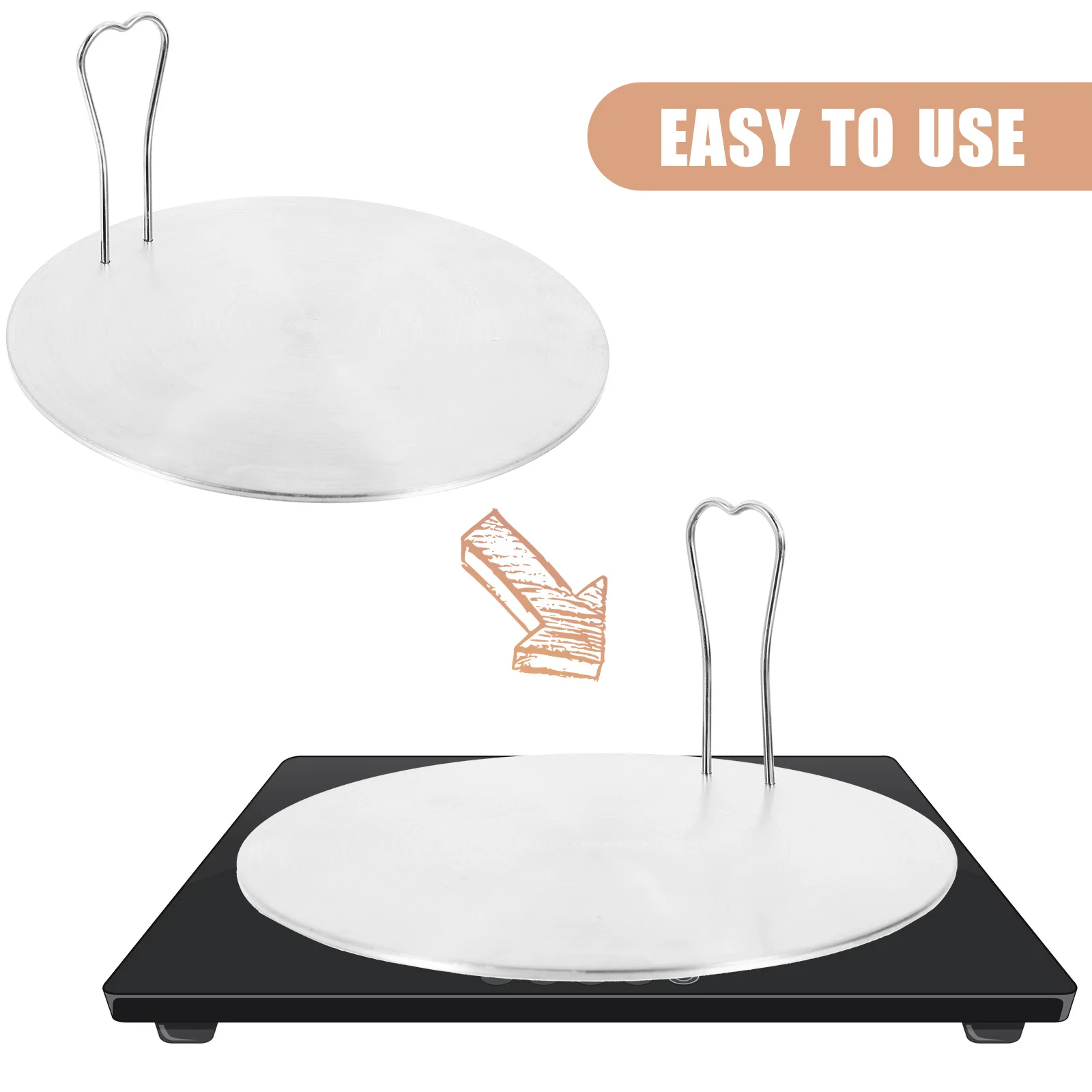 Stainless Steel Induction Plate Heat Cooking Diffuser Adapter Practical Quick Even Heating for Pots Kitchen Essential
Stainless Steel Induction Plate Heat Cooking Diffuser Adapter Practical Quick Even Heating for Pots Kitchen Essential