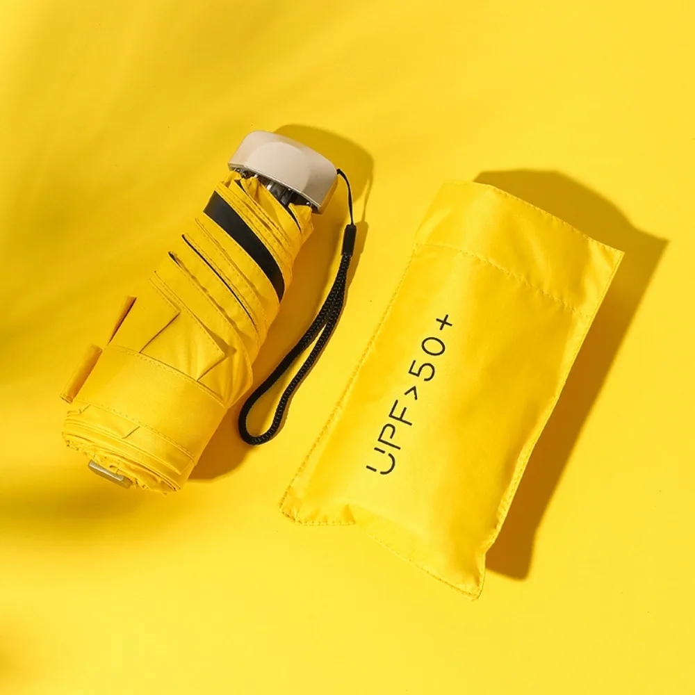 Anti-UV Mini Sun Protection Umbrella Lightweight 6-Ribs Flat Five Fold Six Bone Umbrella Candy Color Sunshade
Anti-UV Mini Sun Protection Umbrella Lightweight 6-Ribs Flat Five Fold Six Bone Umbrella Candy Color Sunshade