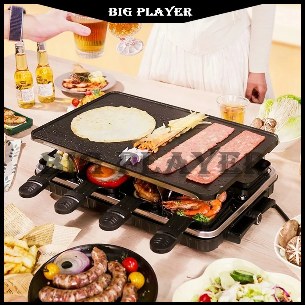 Двухслойная бытовая электрическая сковорода-гриль, бездымная антипригарная сковорода для барбекю, многофункциональная сковорода для выпечки
Двухслойная бытовая электрическая сковорода-гриль, бездымная антипригарная сковорода для барбекю, многофункциональная сковорода для выпечки