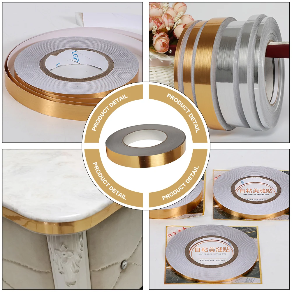 PVC Self adhesive Tile Seam Sticker Gold Foil Lines Waterproof Decorative Ground Seal Tape Easy to Paste High Wear Resistance
PVC Self adhesive Tile Seam Sticker Gold Foil Lines Waterproof Decorative Ground Seal Tape Easy to Paste High Wear Resistance