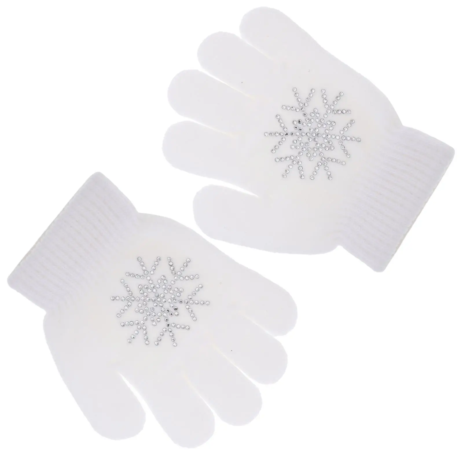 Ice Skating Gloves White Kids Pattern AntiSlip Rhinestone Coating Knit Warm Snowflake Design Winter Accessories Protective Gear
Ice Skating Gloves White Kids Pattern AntiSlip Rhinestone Coating Knit Warm Snowflake Design Winter Accessories Protective Gear
