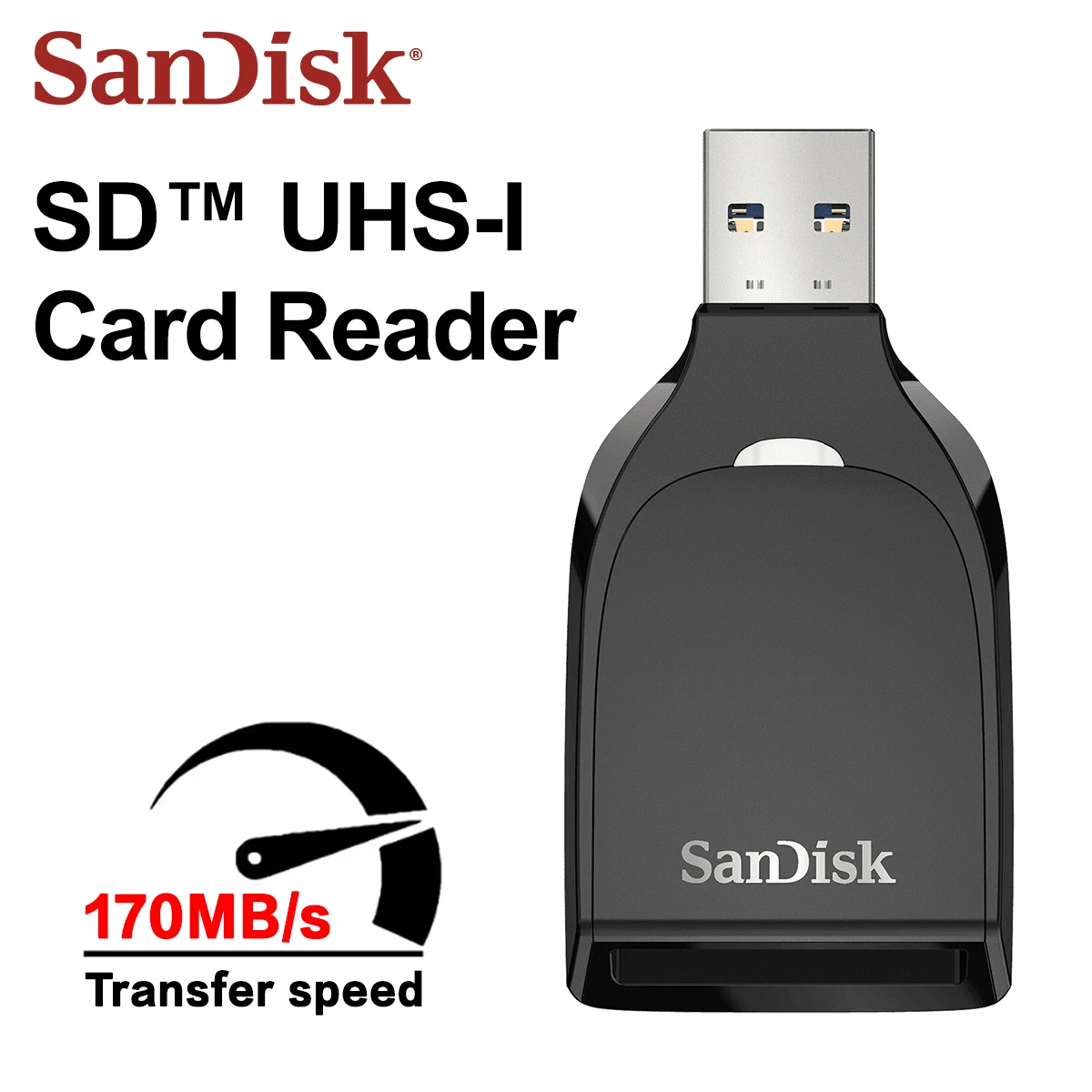 SanDisk C531 SD UHS-I Card Reader Up to 170MB/s High Speed Memory Card Reader USB 3.0 Type-A for SD SDHC SDXC Cards
SanDisk C531 SD UHS-I Card Reader Up to 170MB/s High Speed Memory Card Reader USB 3.0 Type-A for SD SDHC SDXC Cards